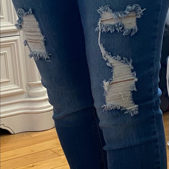 Denim couture Tinseltown JEANS size 15 Navy Blue in excellent condition - Picture 2 of 4